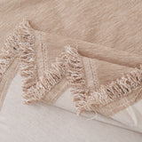 Solid Color Chenille Sofa Throw Blanket, Modern Decor Soft Couch Cover with Fringes