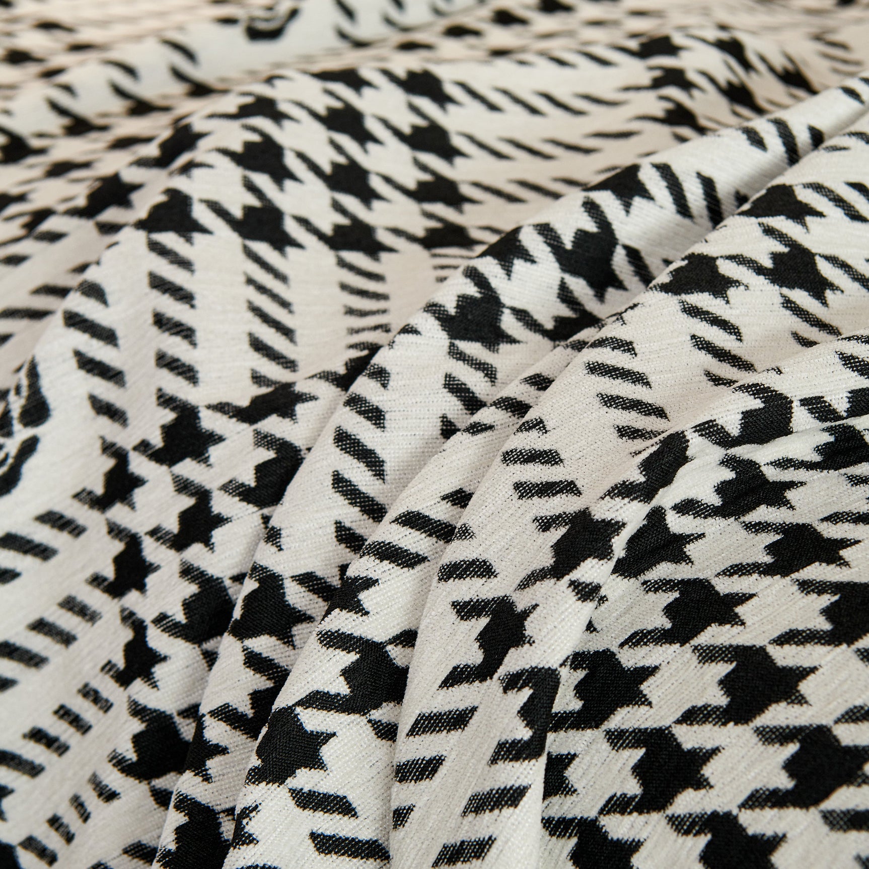 Chenille Houndstooth Sofa Throw Cover, Scratch Proof Cozy Throw Blankets for Couch