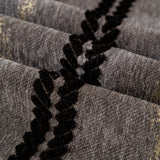 Boho Couch Throw Blanket with Textured Stripes, Sofa Cover for Living Room Decor