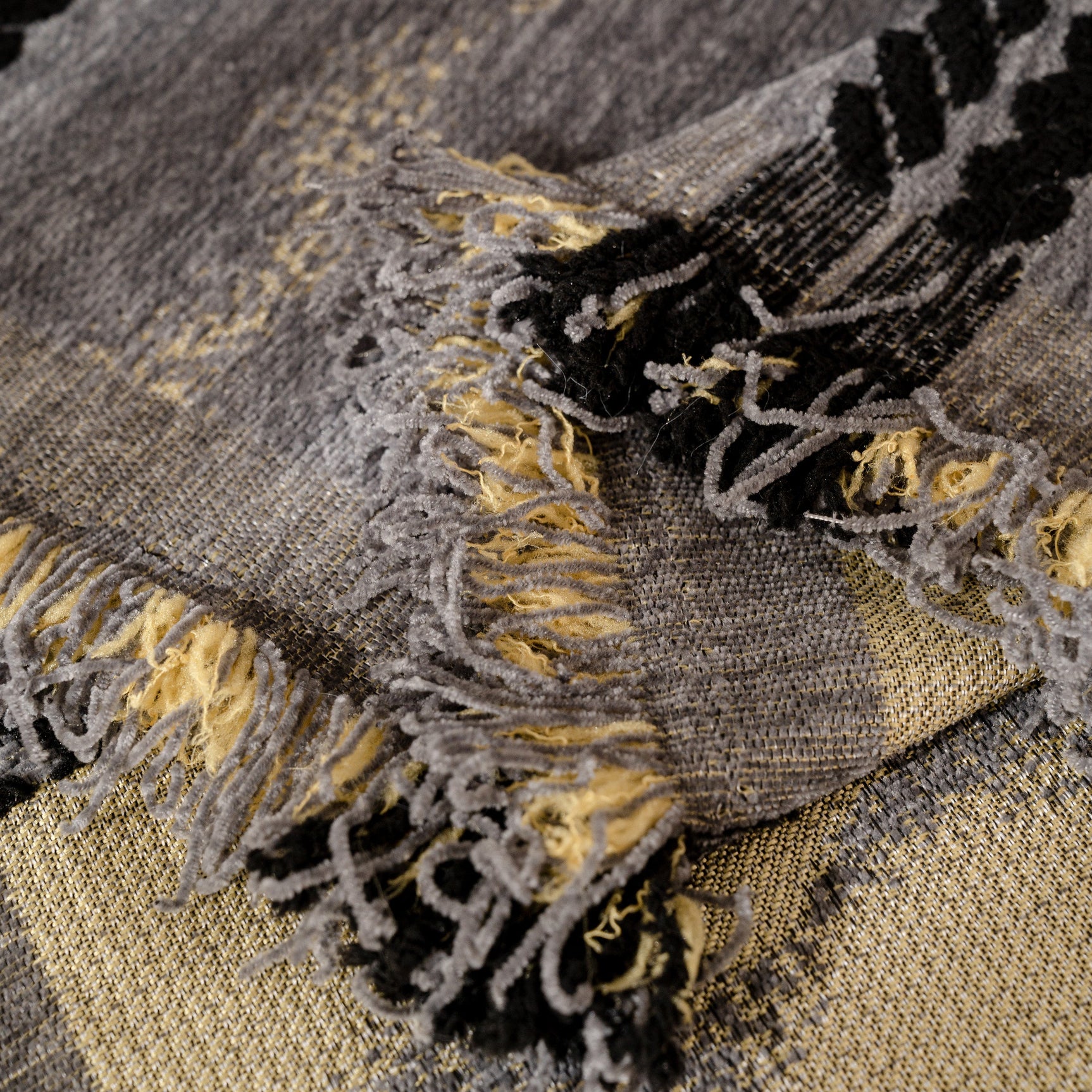 Boho Couch Throw Blanket with Textured Stripes, Sofa Cover for Living Room Decor