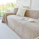 Thick Sherpa Fleece Sofa Protector Cover Stylish Durable Slipcovers for Couches and Chairs