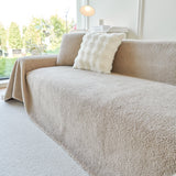 Thick Sherpa Fleece Sofa Protector Cover Stylish Durable Slipcovers for Couches and Chairs