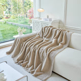 Thick Sherpa Fleece Sofa Protector Cover Stylish Durable Slipcovers for Couches and Chairs