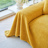Thick Sherpa Fleece Sofa Protector Cover Stylish Durable Slipcovers for Couches and Chairs