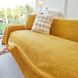 Thick Sherpa Fleece Sofa Protector Cover Stylish Durable Slipcovers for Couches and Chairs