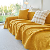 Thick Sherpa Fleece Sofa Protector Cover Stylish Durable Slipcovers for Couches and Chairs