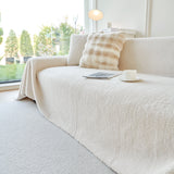 Thick Sherpa Fleece Sofa Protector Cover Stylish Durable Slipcovers for Couches and Chairs
