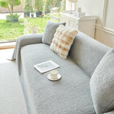 Thick Sherpa Fleece Sofa Protector Cover Stylish Durable Slipcovers for Couches and Chairs