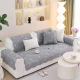 Sofa Cover for Leather & Fabric Couches, 3D Leaf Embossed Quilted Furniture Covers