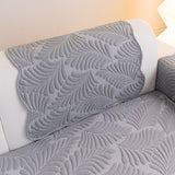 Sofa Cover for Leather & Fabric Couches, 3D Leaf Embossed Quilted Furniture Covers