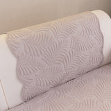 Sofa Cover for Leather & Fabric Couches, 3D Leaf Embossed Quilted Furniture Covers