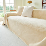 Faux Fur Smooth Plush Comfy Couch Covers, Soft Thicked Durable Blankets and Throws for Sofas