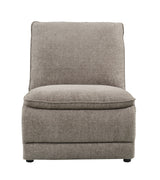 Park City Cream Fabric 6-Pc Dual Power Reclining Sectional with RAF Chaise