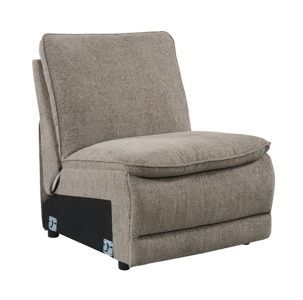 Park City Cream Fabric 6-Pc Dual Power Reclining Sectional with RAF Chaise