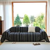 Vintage-Inspired Striped Blankets for Couch Covers Luxury Couch Throw Cover with Timeless Elegance