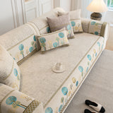 Sofa Cover for Couch, Non-Slip Sectional Couch Cover with Woven Tree Pattern