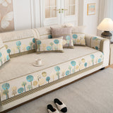 Sofa Cover for Couch, Non-Slip Sectional Couch Cover with Woven Tree Pattern