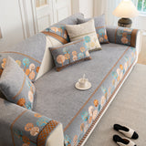 Sofa Cover for Couch, Non-Slip Sectional Couch Cover with Woven Tree Pattern