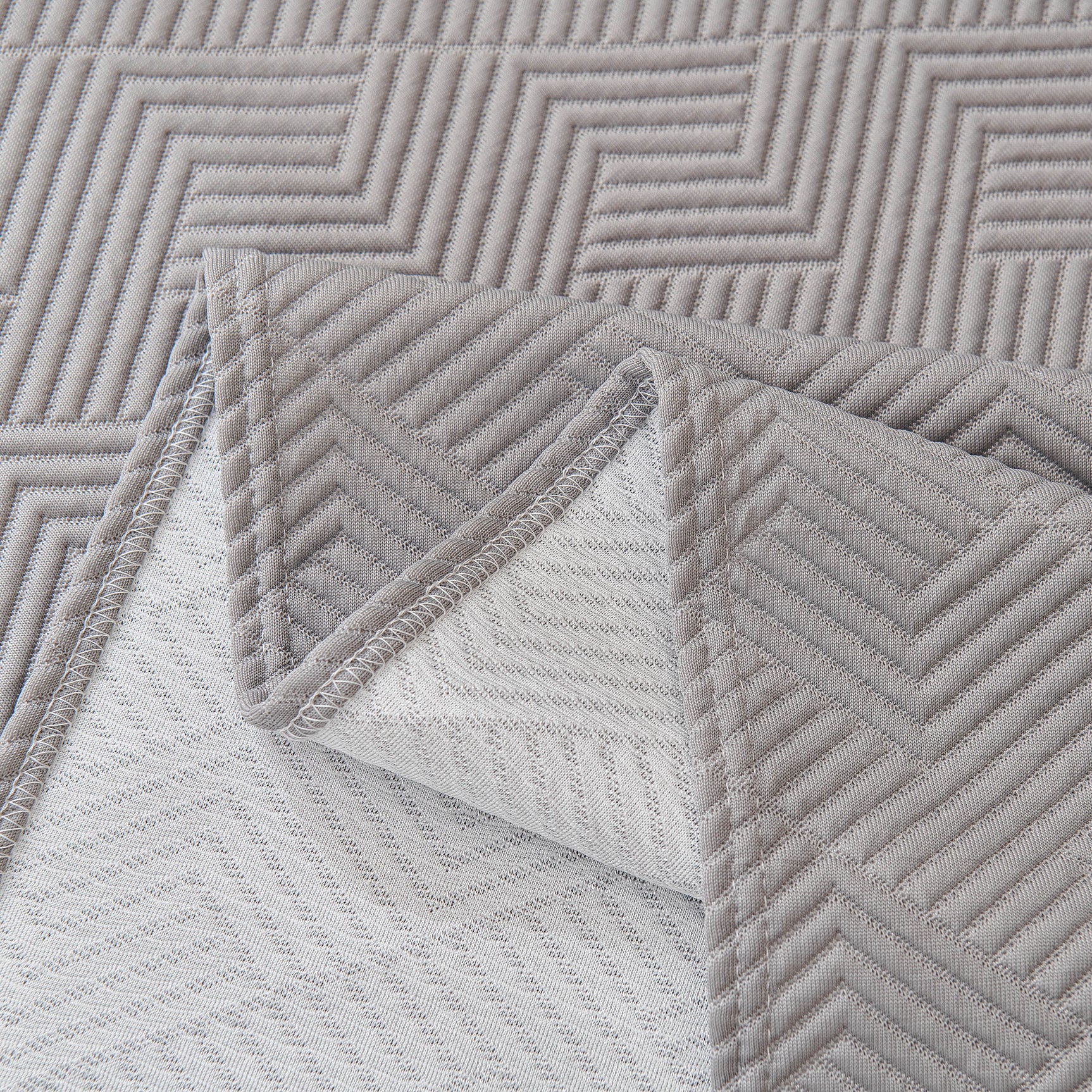 Cooling Scratch Proof Large Sofa Throw Cover, Geometric Texture Couch Protector