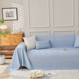Cooling Scratch Proof Large Sofa Throw Cover, Geometric Texture Couch Protector