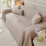 Cooling Scratch Proof Large Sofa Throw Cover, Geometric Texture Couch Protector