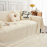 Teddy Throw Blanket and Stylish Slipcover for Couch, Waterproof Sofa Cover for Pets