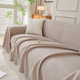 Cooling Scratch Proof Large Sofa Throw Cover, Geometric Texture Couch Protector