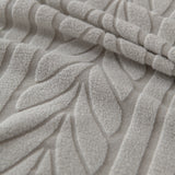 Plush Fleece Sofa Slipcover with 3D Wheat Pattern, Cozy High-Stretch Couch Cover