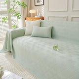 Cooling Scratch Proof Large Sofa Throw Cover, Geometric Texture Couch Protector