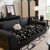 Floral Chenille Couch Cover, Non-Slip Sofa Slipcover Protector for Furniture