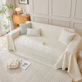 Cooling Scratch Proof Large Sofa Throw Cover, Geometric Texture Couch Protector