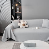Waterproof Scratch Proof Herringbone Large Throw Blanket for Couch, Chenille Couch Cushion Covers for Pets