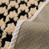 Winter Thickened Sherpa Fleece Houndstooth Sofa Cushion, Non-slip Sofa Cover with Plush
