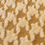 Winter Thickened Sherpa Fleece Houndstooth Sofa Cushion, Non-slip Sofa Cover with Plush
