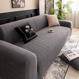 High Stretch Wheat Ear Embossed Textured Couch Slipcover, Water Repellent Sofa Cover