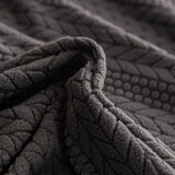 High Stretch Wheat Ear Embossed Textured Couch Slipcover, Water Repellent Sofa Cover