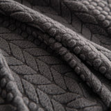 High Stretch Wheat Ear Embossed Textured Couch Slipcover, Water Repellent Sofa Cover