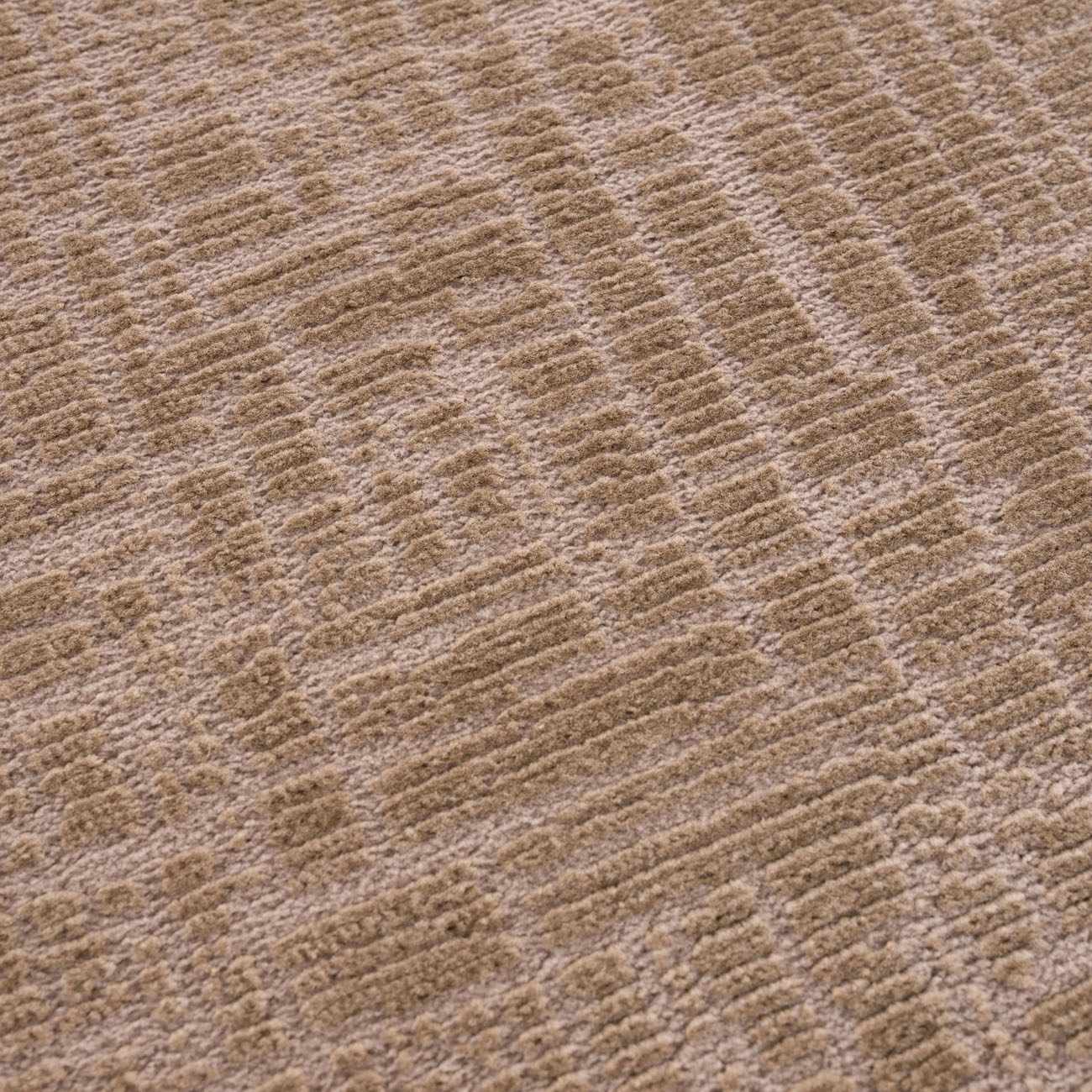 Leanna Light Brown Washable Area Rug