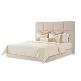 Zennia Gold/Ivory Queen Lift Up Storage Bed
