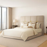 Zennia Gold/Ivory Queen Lift Up Storage Bed