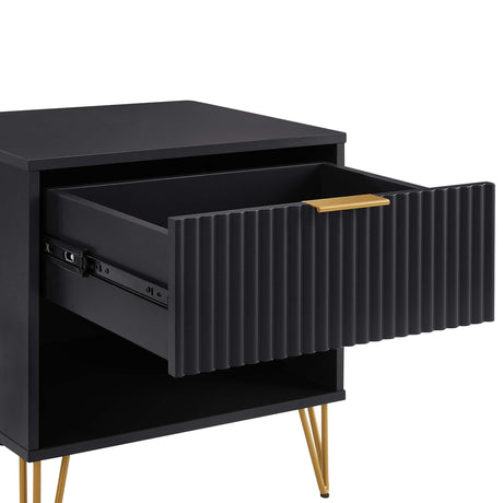DUMBO 1.0 Nightstand in Black (set of 2) - Ornate Home