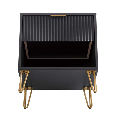 DUMBO 1.0 Nightstand in Black (set of 2) - Ornate Home