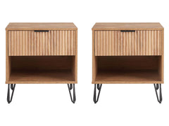 DUMBO 1.0 Nightstand in Golden Brown (set of 2) - Ornate Home