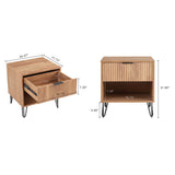 DUMBO 1.0 Nightstand in Golden Brown (set of 2) - Ornate Home