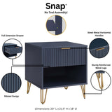 DUMBO 1.0 Nightstand in Midnight Blue - Ornate Home