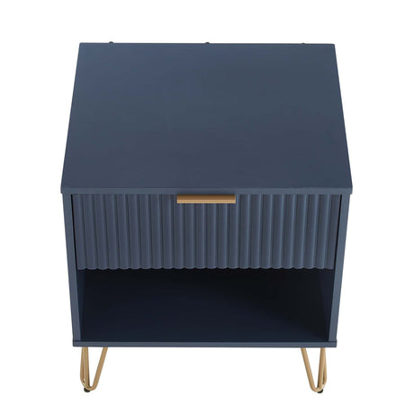 DUMBO 1.0 Nightstand in Midnight Blue - Ornate Home