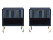 DUMBO 1.0 Nightstand in Midnight Blue (set of 2) - Ornate Home
