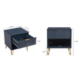 DUMBO 1.0 Nightstand in Midnight Blue (set of 2) - Ornate Home