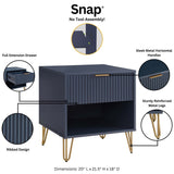 DUMBO 1.0 Nightstand in Midnight Blue (set of 2) - Ornate Home