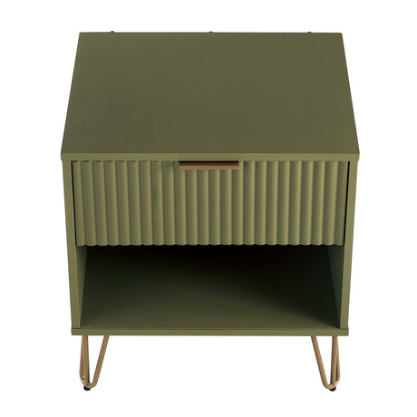 DUMBO 1.0 Nightstand in Olive Green - Ornate Home